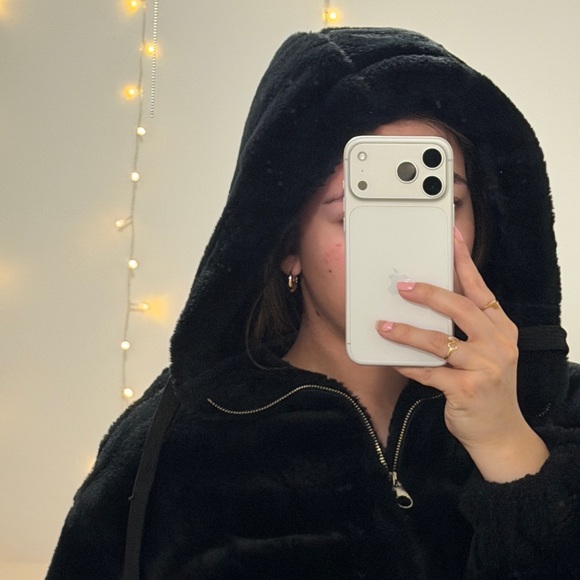 Bershka Plush Black Teddy Jacket - Picture 4 of 4